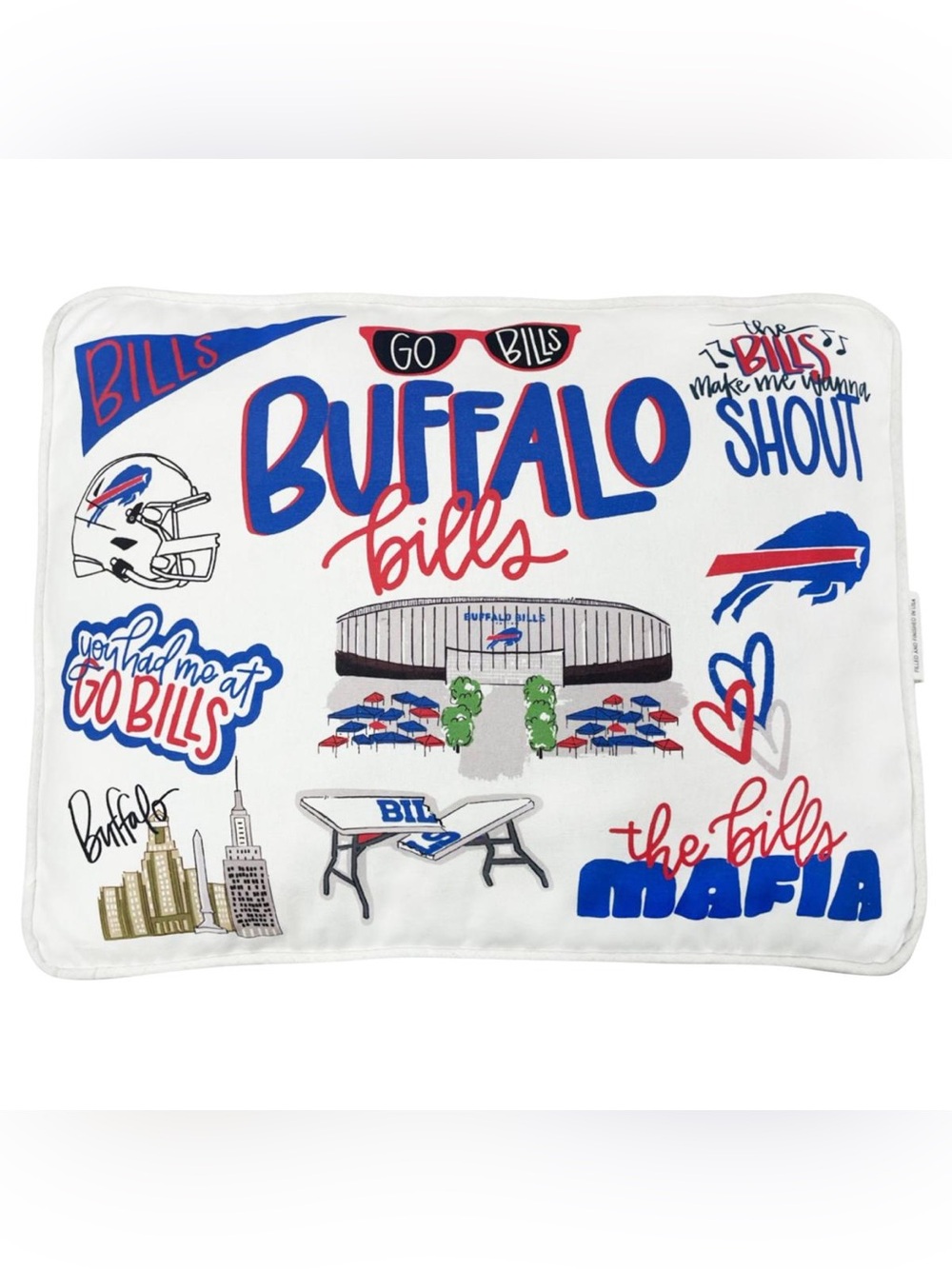 Pegasus Buffalo Bills 19" Loco Fan Canvas Décor Pillow
